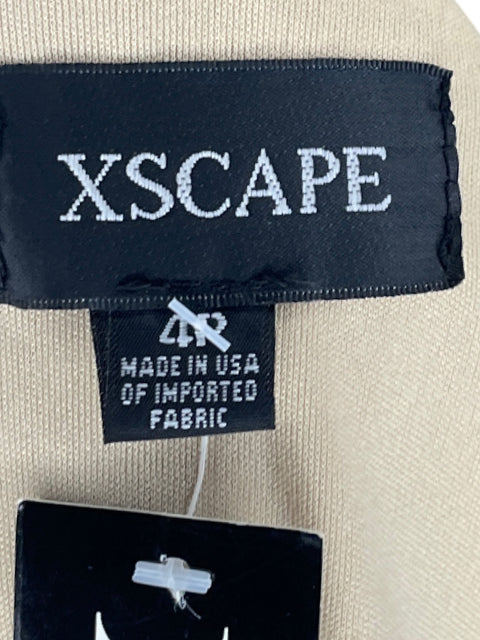 Vestido Xscape Mangas Encaje Negro-Talla 4