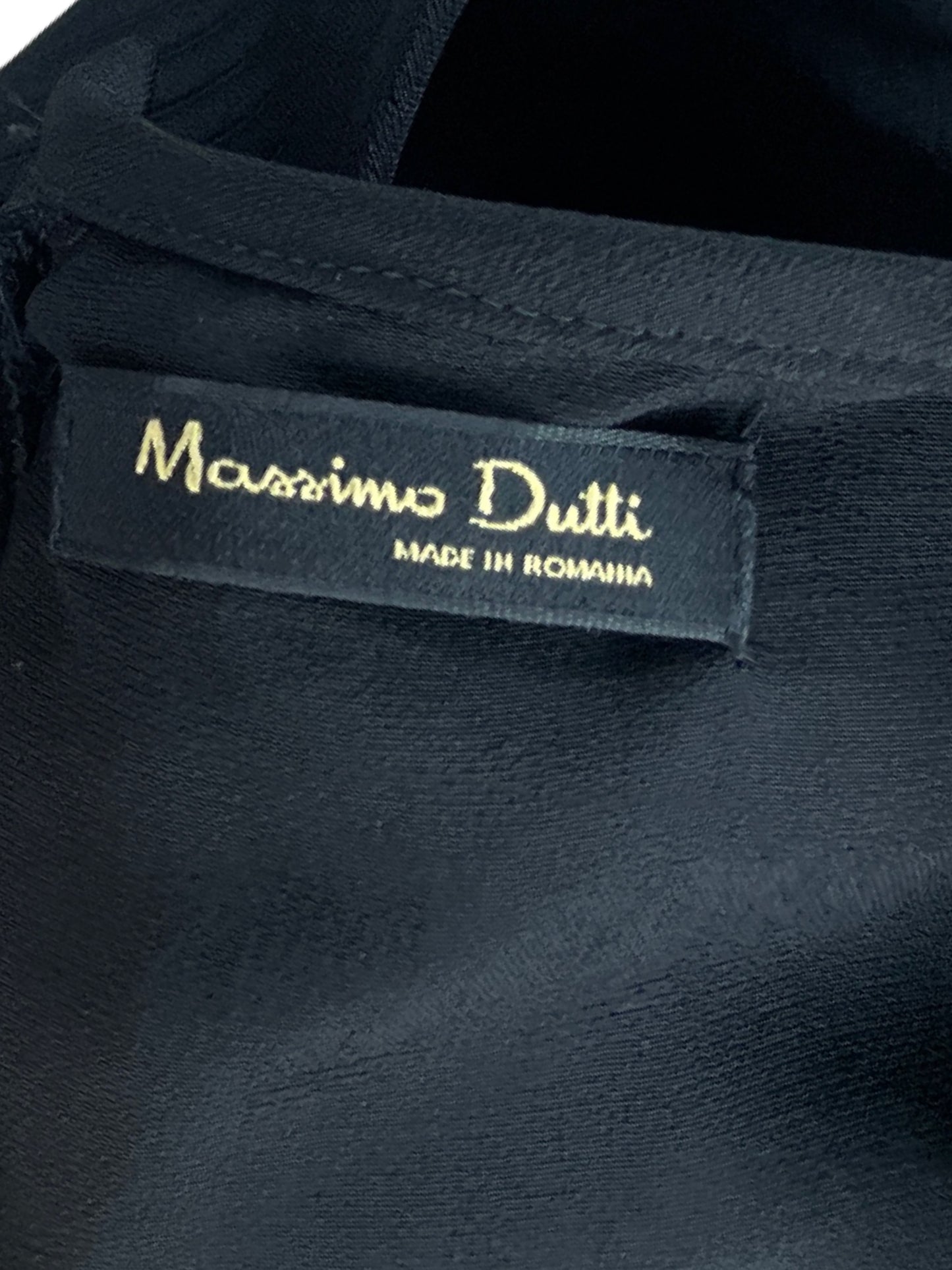 Vestido Massimo Dutti Sin Mangas Negro - Talla 8
