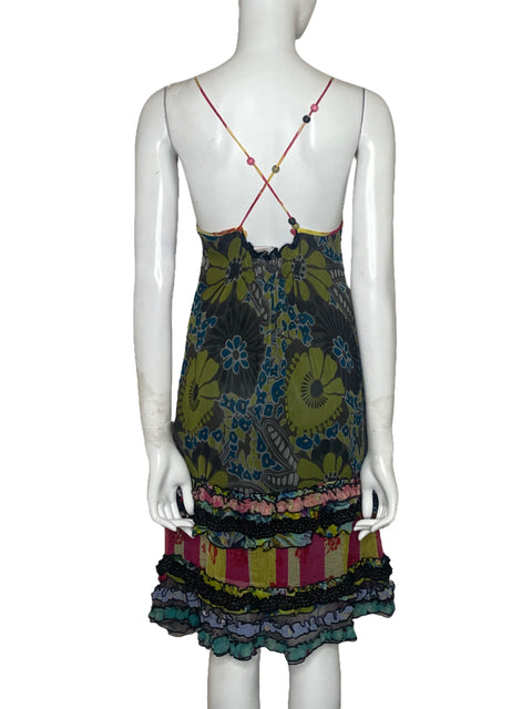 Vestido No-L-ita Tiras Verde - Talla S