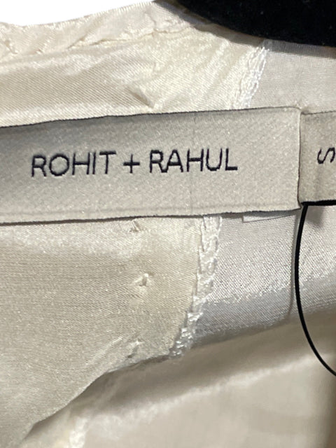 Vestido Rohit+Rahul Pedreria Beige-Talla S