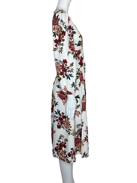 Vestido Melissa Martinez Estampado Floral Blanco-Talla S