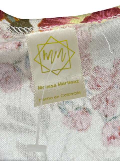Vestido Melissa Martinez Estampado Floral Blanco-Talla S