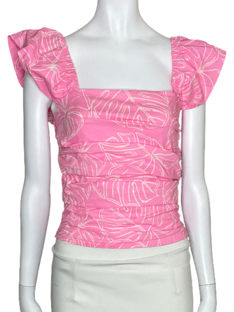 Blusa Tesoro TPS Fruncido Vuelos Rosado-Talla S