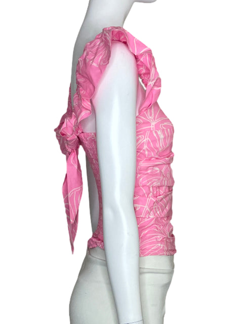 Blusa Tesoro TPS Fruncido Vuelos Rosado-Talla S