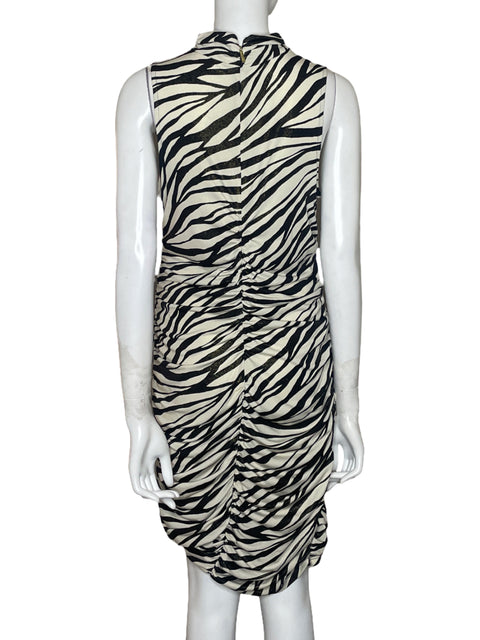 Vestido Michael Kors Animal Print Beige - Talla L
