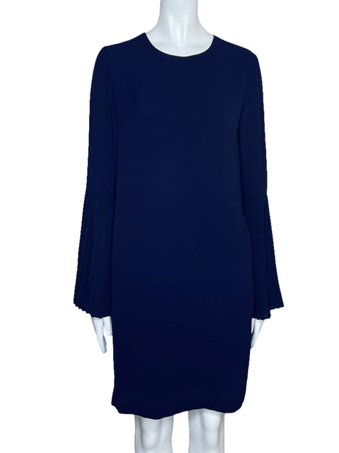 Vestido Maggy London Mangas Plizados Azul-Talla 6