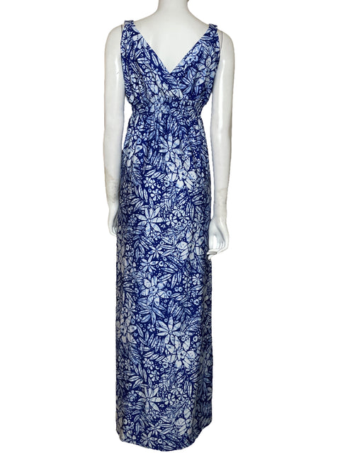 Vestido Amy Matto Estampado Azul-Talla S