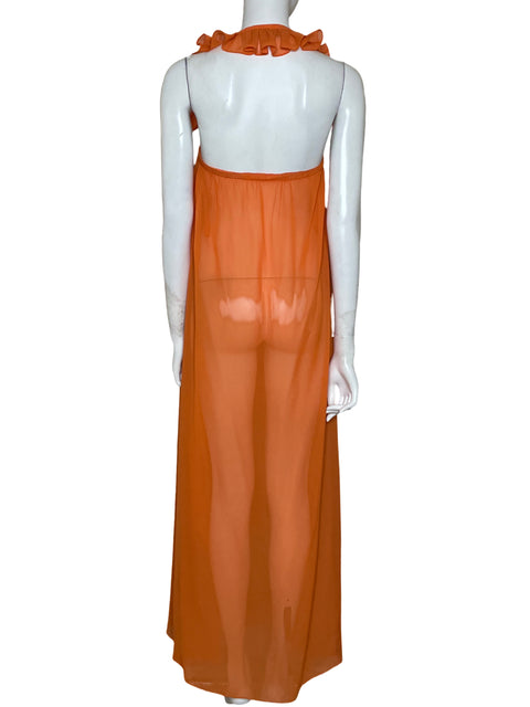 Vestido Paola Cantagalli Fluido Naranja-Talla U