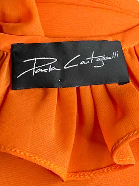 Vestido Paola Cantagalli Fluido Naranja-Talla U