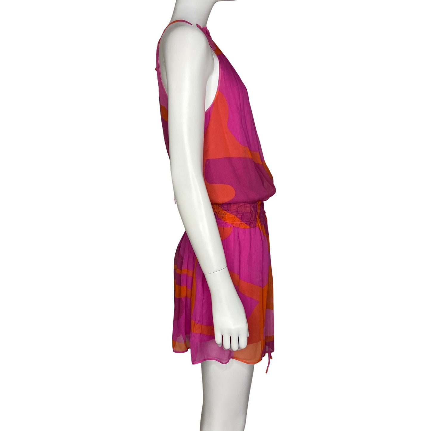 Vestido Ramy Brook Halter Mini Rosado-Talla S