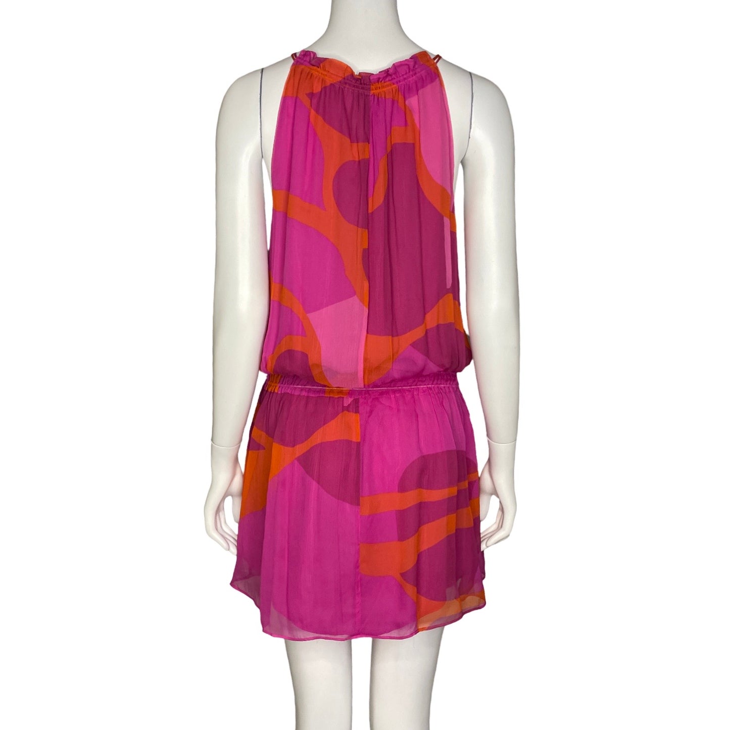 Vestido Ramy Brook Halter Mini Rosado-Talla S