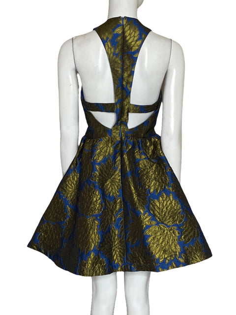 Vestido Ark&Co Moni Metalizado Verde-Talla S