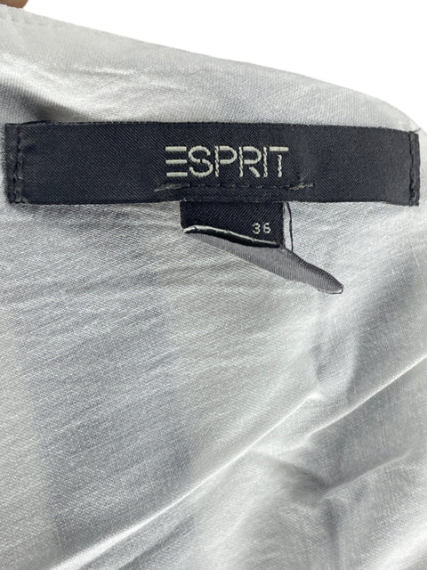 Blusa Esprit Rayas Tiras Blanco-Talla 6