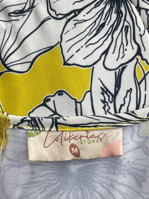 Vestido Lolikerias Vuelos Amarillo-Talla M