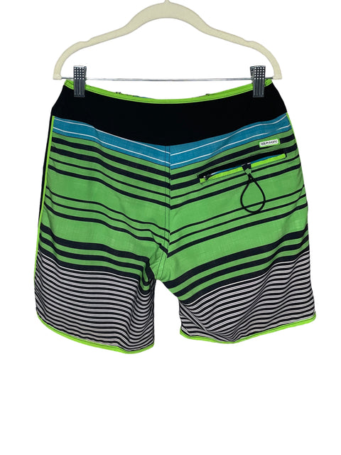 Short Ocean Pacific Bañador Rayas Verde-Talla 12