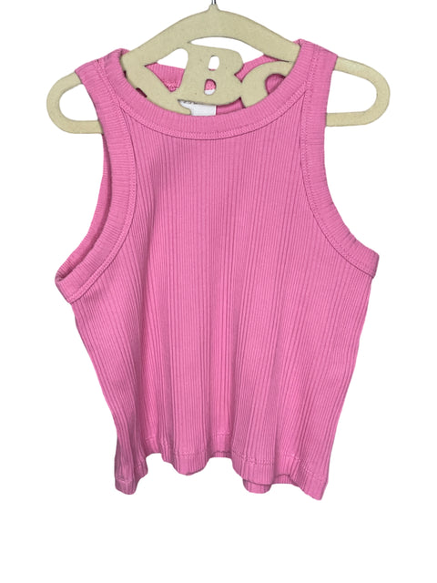 Top Zara Acanalado Rosado-Talla 8