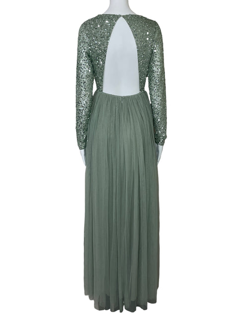 Vestido Coosy Tull Lentejuelas Verde-Talla S