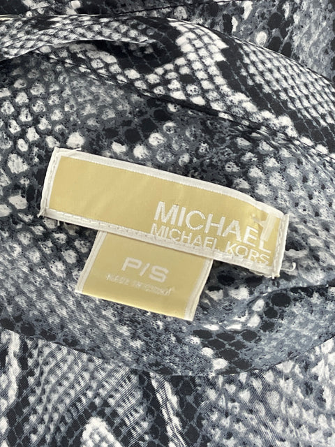 Camisa Michael Kors Animal Print gris-Talla S