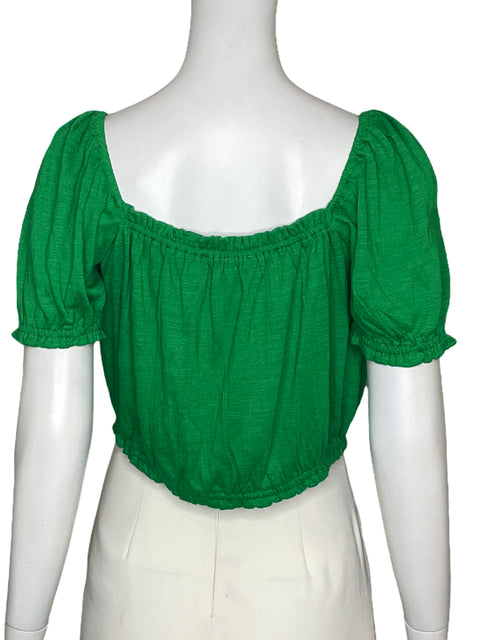 Blusa MNG Crop Verde-Talla M