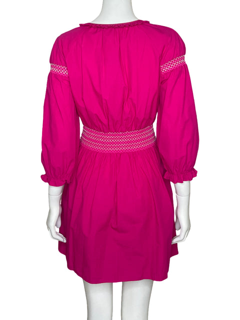 Vestido Zara Tejido Rosado-Talla XS
