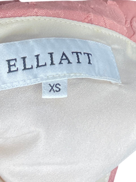 Vestido Elliatt One Shoulder Bordados Rosado - Talla XS
