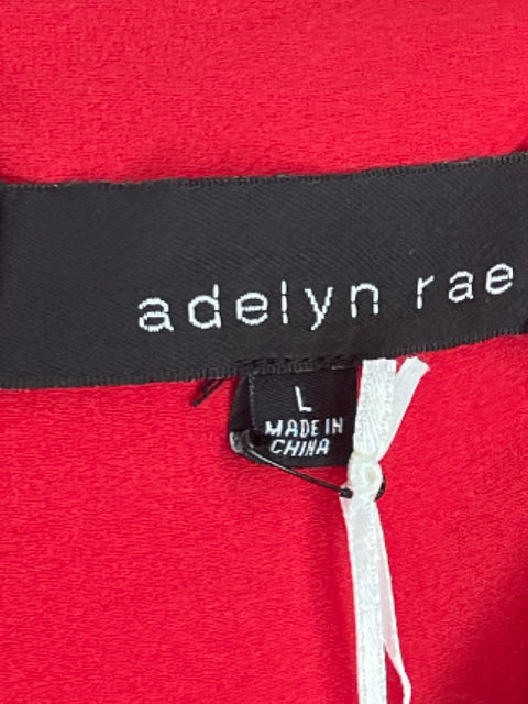 Vestido Adelyn Rae Vuelo Cuello V Rojo-Talla L
