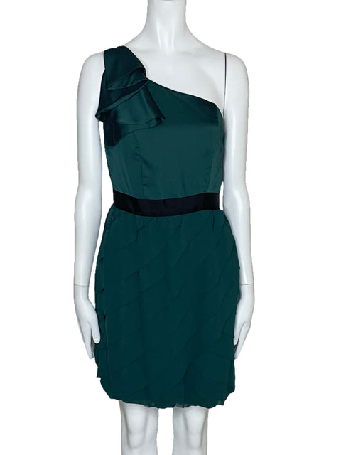 Vestido Lauren Conrad Capas Verde-Talla 6