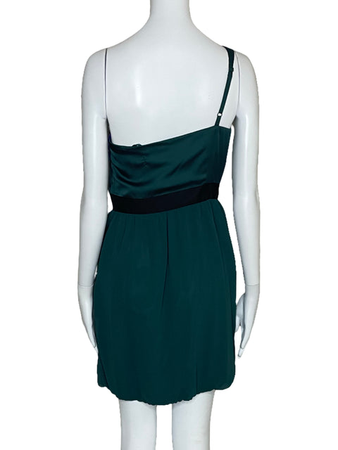 Vestido Lauren Conrad Capas Verde-Talla 6