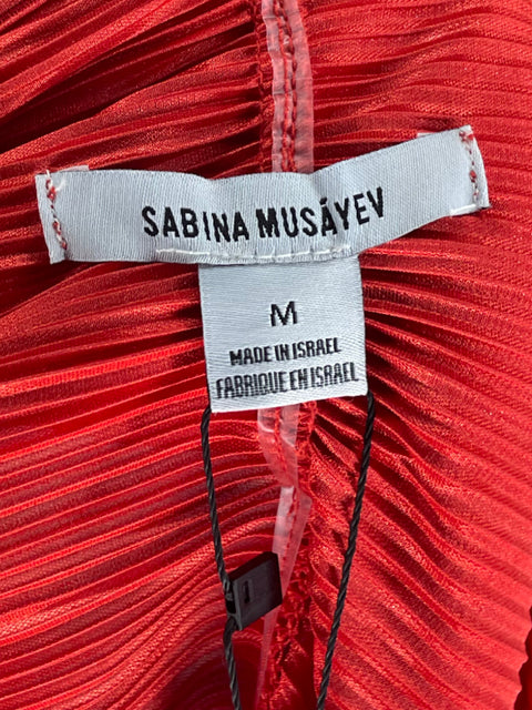 Body Sabina Musayev Fruncido Metalizado Naranja-Talla M