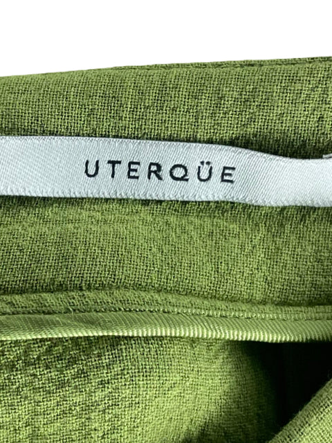 Falda Uterque Botones Verde-Talla S