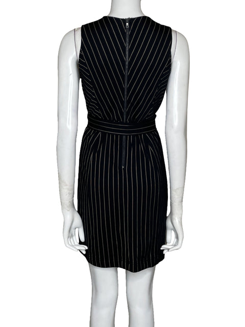 Vestido BCBG Solapa Negro-Talla XS