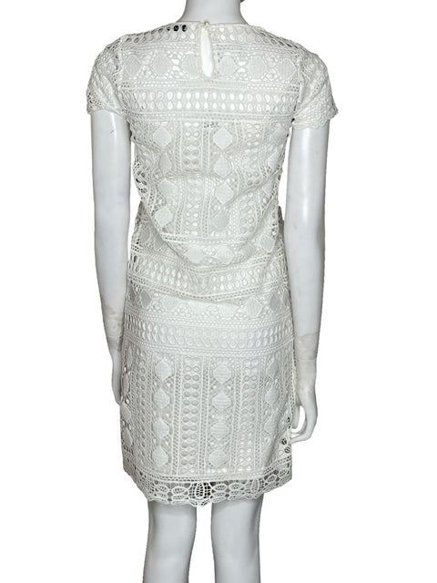 Vestido Liu Jo Encaje Blanco-Talla U