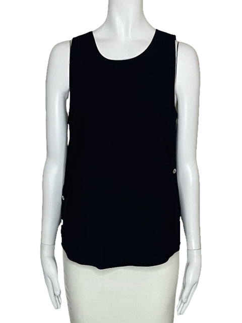 Blusa Naked Zebra Botones Negro-Talla S