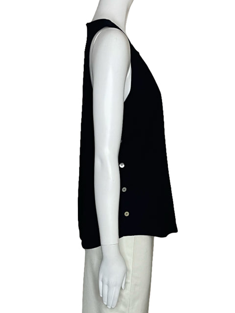 Blusa Naked Zebra Botones Negro-Talla S