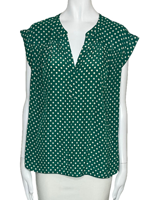 Blusa Gerard Darel Lunares Verde-Talla 38