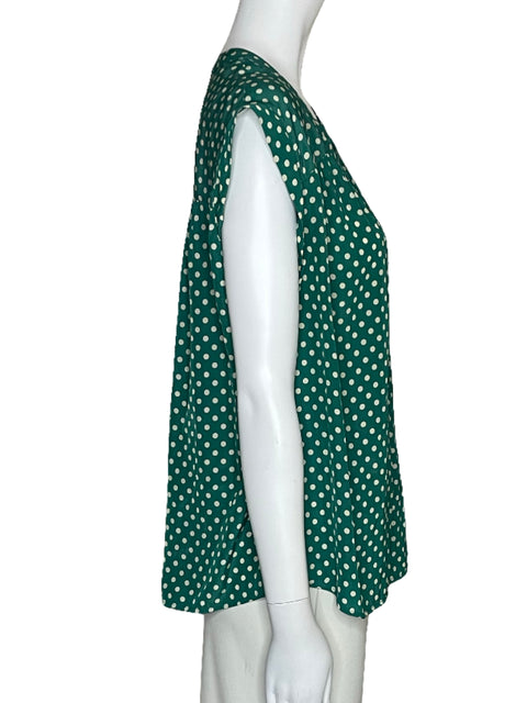 Blusa Gerard Darel Lunares Verde-Talla 38