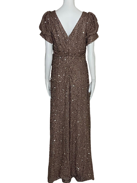 Vestido Unithorse Lentejuelas Marron-Talla XL