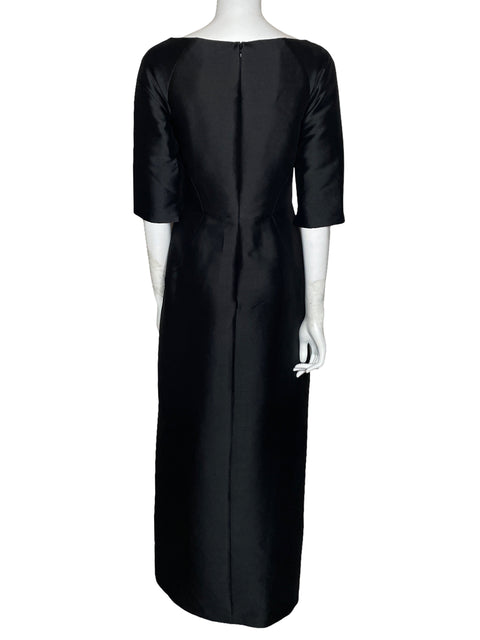 Vestido Kay Unger Maxi Negro-Talla 6