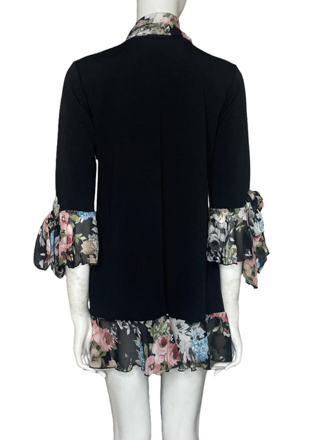 Vestido Zadie b's Flores Negro - Talla S