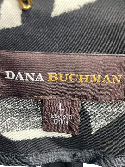 Chaqueta Dana Buchman Estampado Negro-Talla L