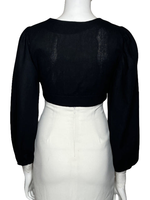 Top Oh,Boy! Manga Larga Negro-Talla P