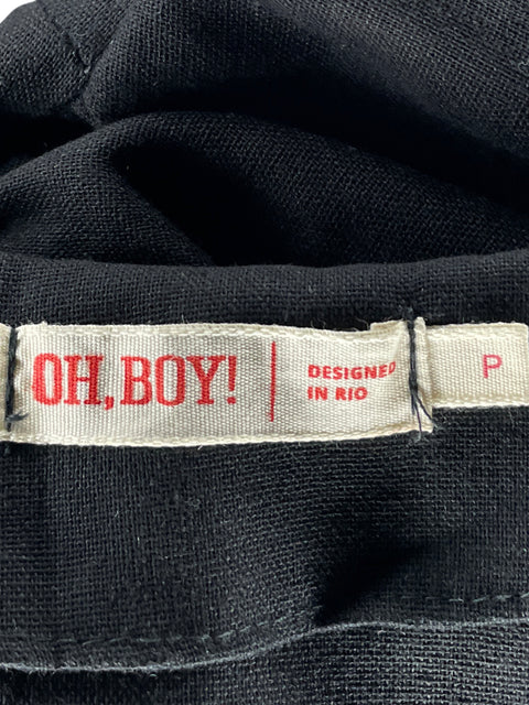 Top Oh,Boy! Manga Larga Negro-Talla P