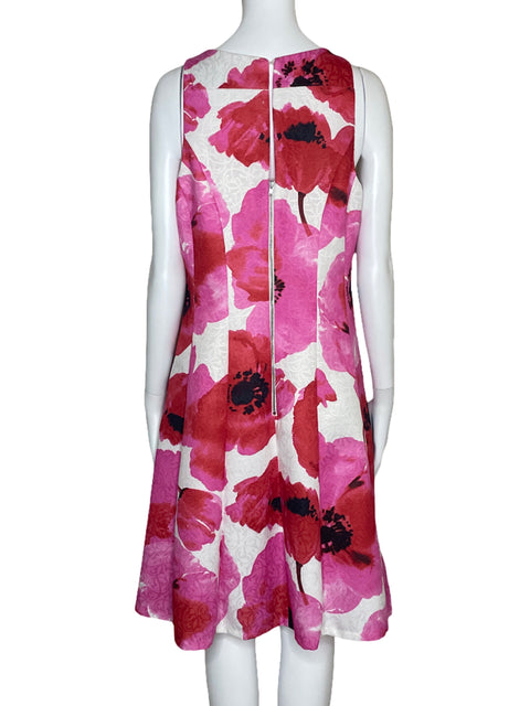Vestido Maggy London Estampado Floral Rosado-Talla 10