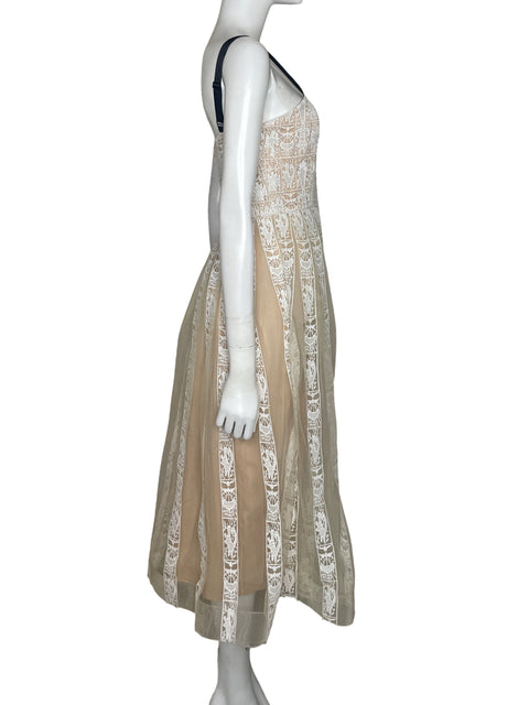Vestido Mare Mare Anthropologie Tul Blanco - Talla S
