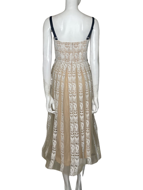 Vestido Mare Mare Anthropologie Tul Blanco - Talla S