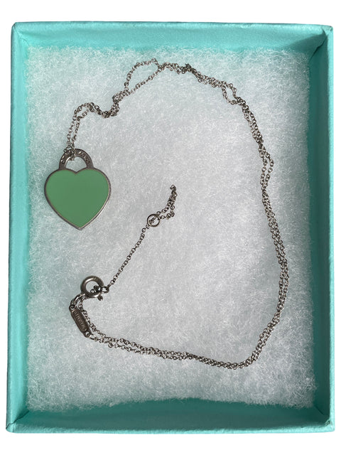 Collar Tiffany & Co Return To Mini Heart Azul-Talla U
