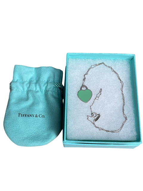 Collar Tiffany & Co Return To Mini Heart Azul-Talla U