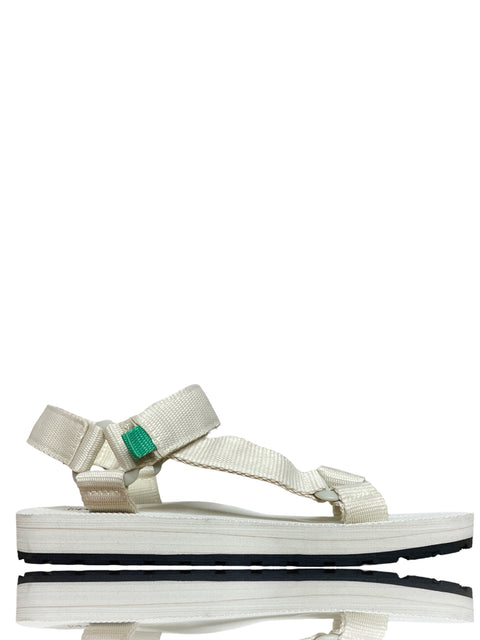 Calzado Zara Sandalia Tiras Adesivo Blanco-Talla 34