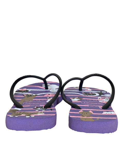 Calzado Havaianas Gatitos Morado-Talla 33