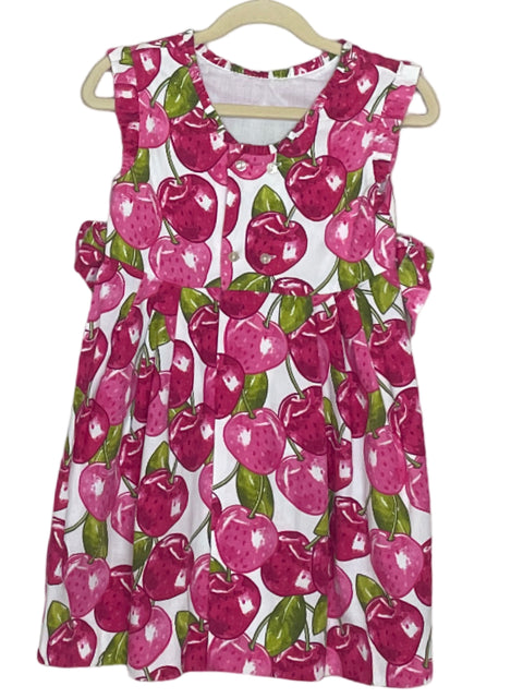 Vestido Mayoral Vuelos Cerezas Rojo-Talla 7